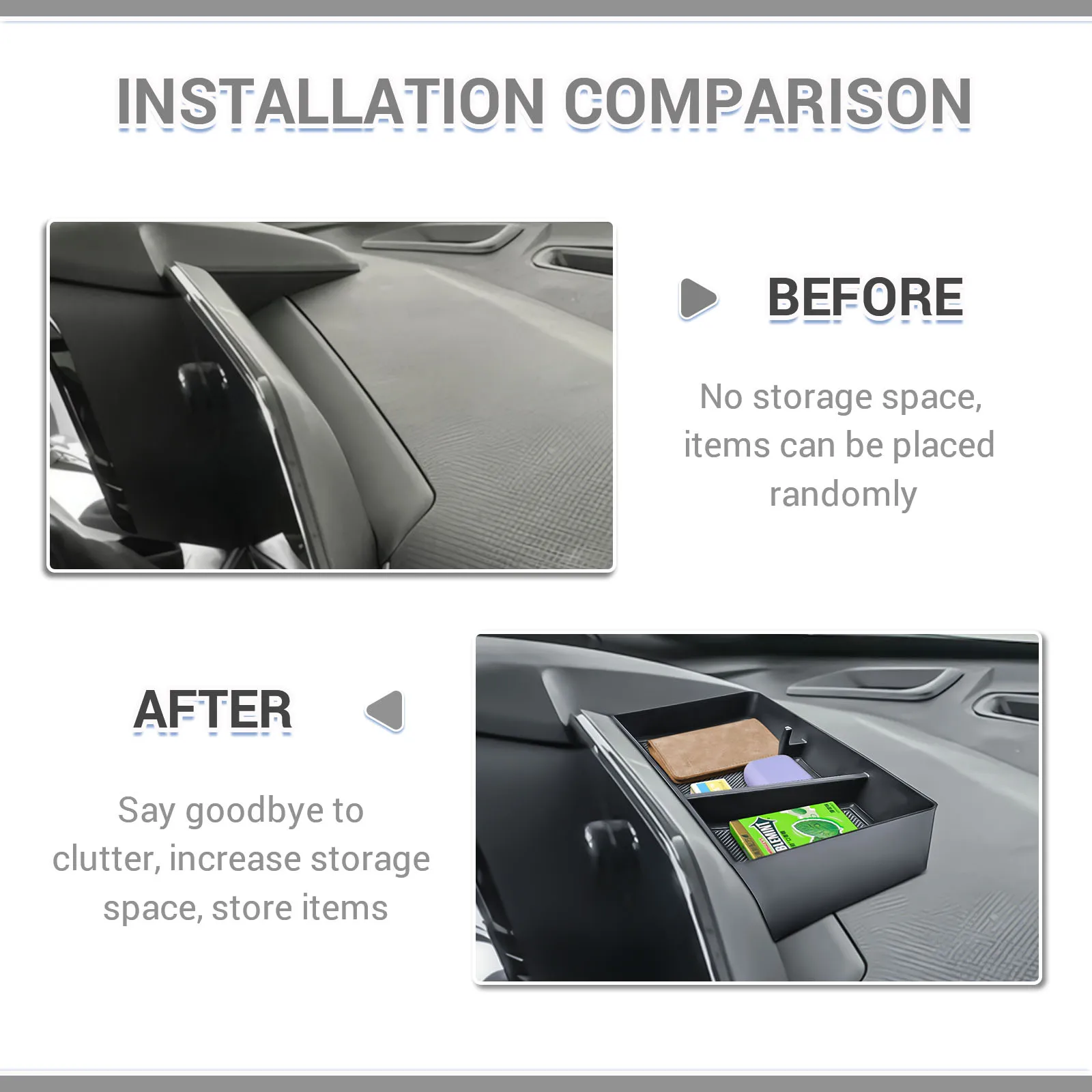 لوحة القيادة التخزين درج منظم ل 2024-2025 تشيفي تراكس 11 بوصة شاشة عرض شنت حامل داش مجلس تخزين الملحقات