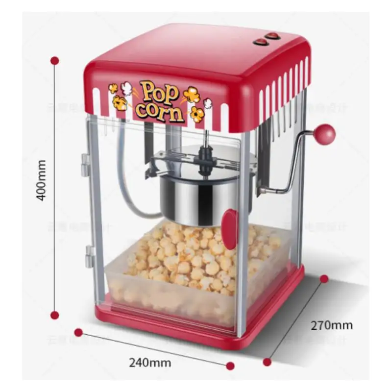 Mini Air Popcorn Maker Red HCS OFP903 173x249x388mm