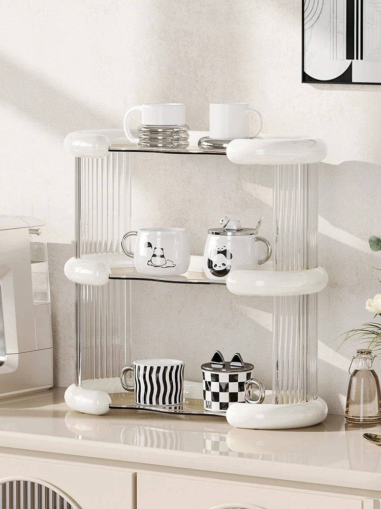 

Подставка для кофейных чашек Ele: Настольный держатель для стаканов, роскошный матовый дизайн, органайзер для ванной комнаты для кружек, чайных чашек и бокалов