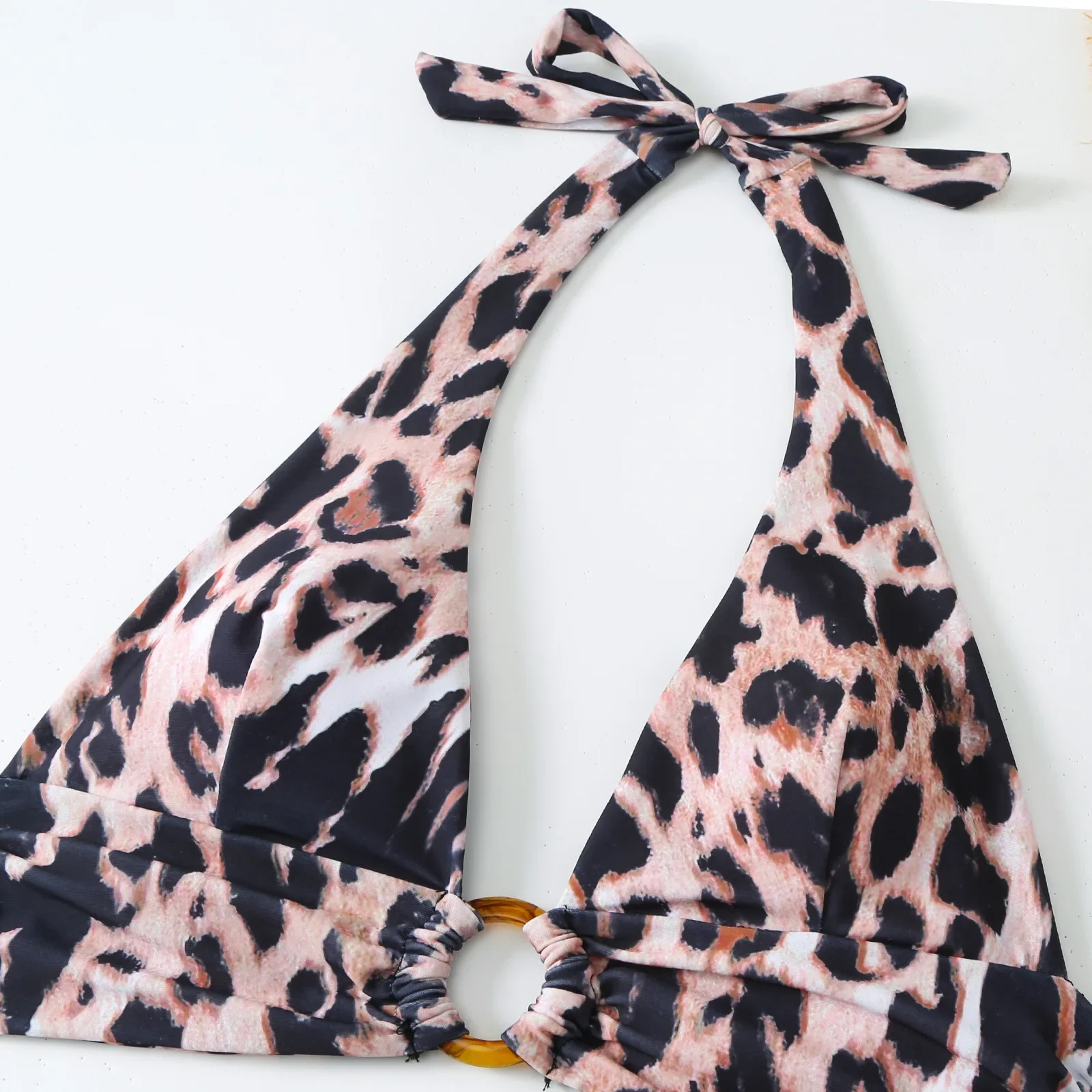 Women's One Piece Swimsuit with Cover Up Set Beach Wrap Skirt Leopard Thong Bikini Set Three Piece Bathing Suit with Beach Skirt