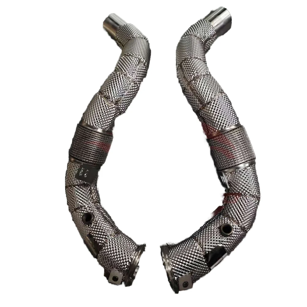 High Performance Exhaust Downpipe For BMW 850i Coupe XDrive AWD 4.4L N63 Engine, Aftermarket Upgrade Replacement Parts