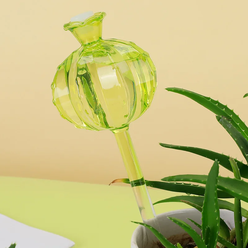 Globos de Rega de Plantas Forma de Romã Vidro transparente Dispositivo automático de água vegetal para interior e exterior, Novo, 2024