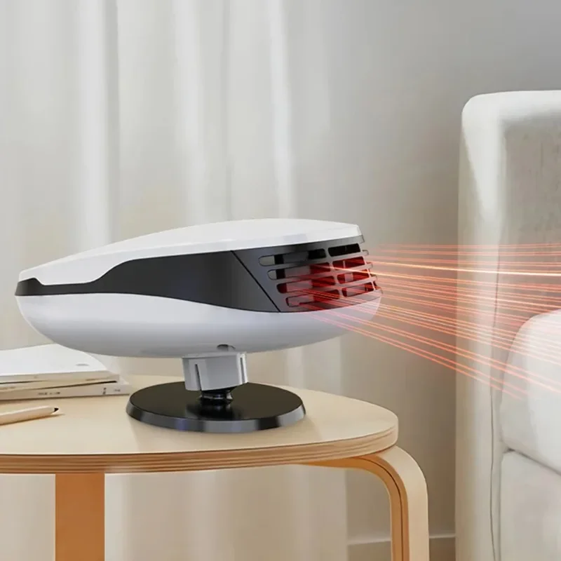 

Car Accessories Car Heater White + Black Wide Application 360-Degree Rotation Dual-Use Hot And Cold For Cars Or Home Use