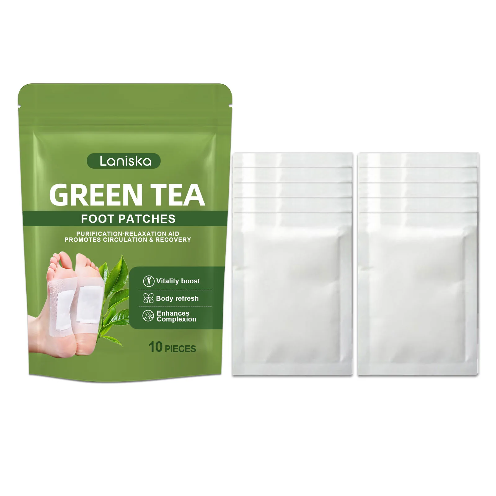 Natural Detox Foot Patch Relief Stress Deep Sleep Promote Blood Circulation Relieve Leg Swell Fatigue Deep Cleansing Foot Patch