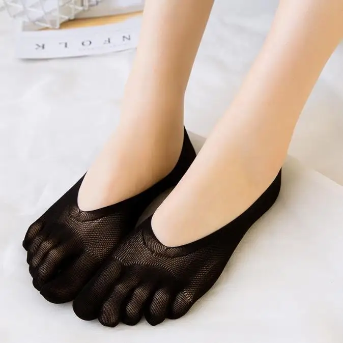 1-6 пар мужских и женских невидимых нескользящих хлопковых носков-лодочек с низким вырезом