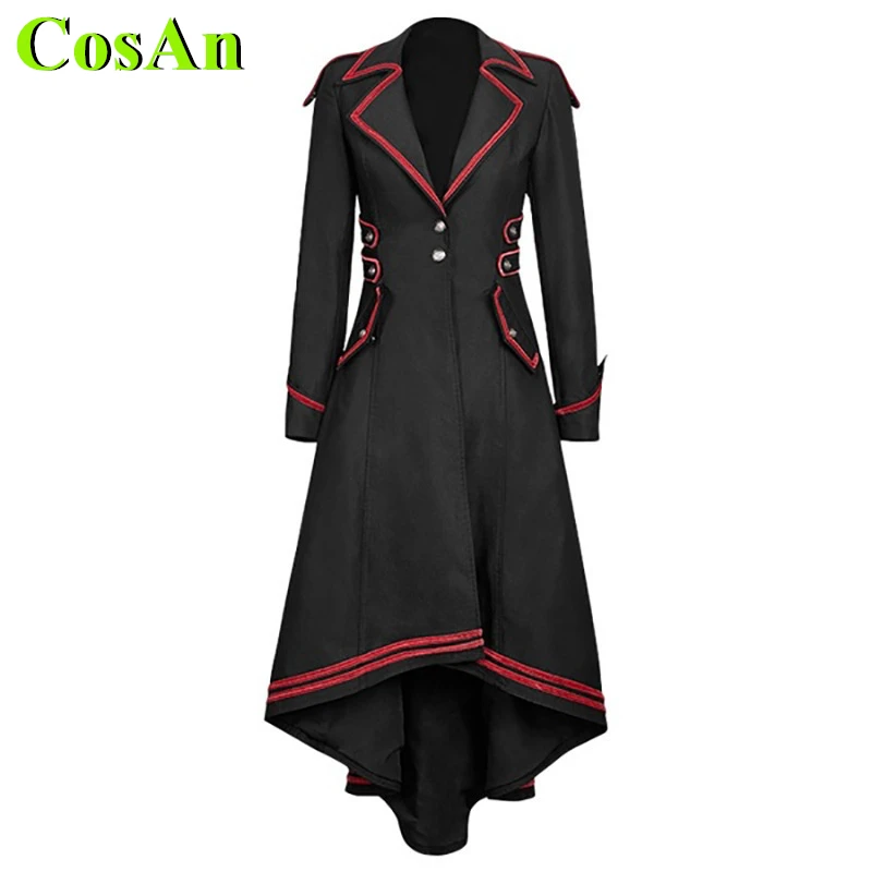 CosAn Hot Anime Vintage Clothes Middle Ages Gothic Cosplay Costume Lovely School Uniforms Female Swallow-Tailed Coat