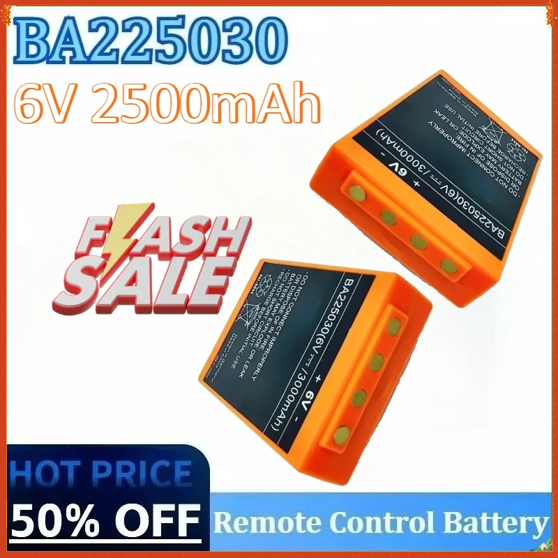 

New BA225030 6V 2500mAh High-Capacity Rechargeable Battery for Remote Control Accessories Lithium High Quality Battery Pack