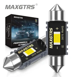 2Pcs/Lot Car Festoon 3570 Chip Bulb 28mm/31mm/36mm/39mm/41mm 12V Car LED Lighting Lamp Interior Dome Reading Lights Super White