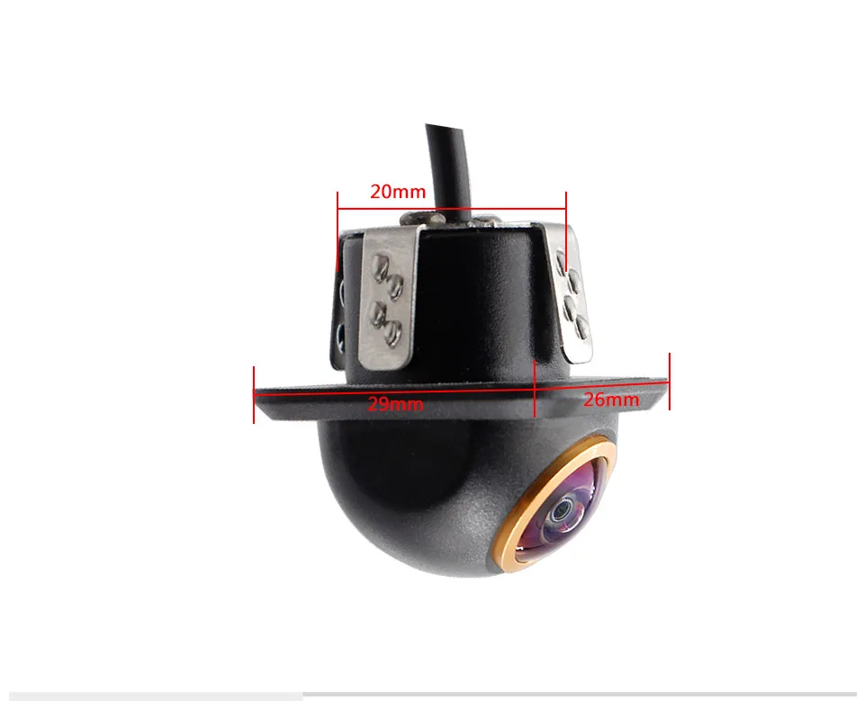 Smartour AHD CVBS CCD Fisheye Objektiv Rückfahrkamera AHD 1080p Nachtsicht Backup Parkplatz Wasserdicht Für Auto Rückfahr Monitor – Detail 1