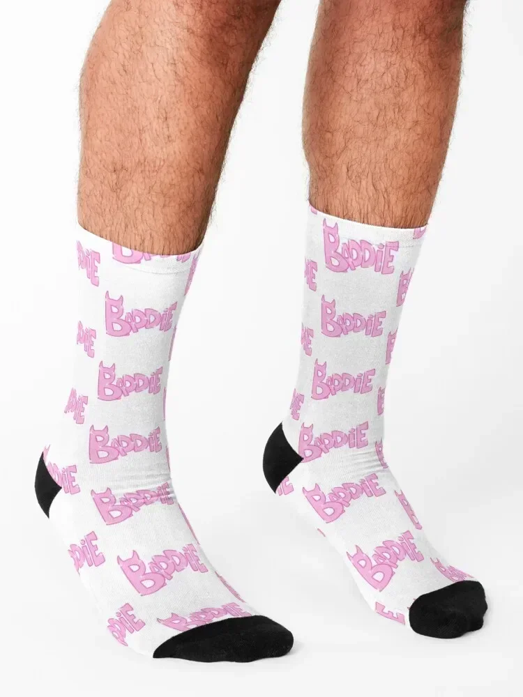 Baddie (pink) Socks Stockings hockey cotton hip hop Luxury Woman Socks Men's