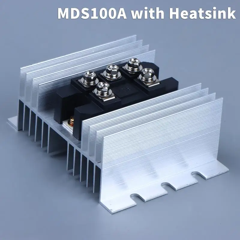MDS100A/1600V Three Phase Rectifier Bridge Installing The W-95 Heatsink Three Phase Bridge Rectifier 100A