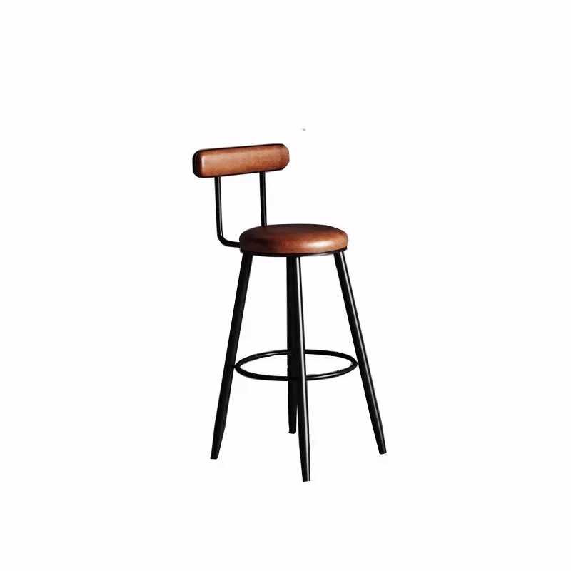 #Bar chair high stool bar chair home backrest bar counter high stool simple front desk high table and chairs