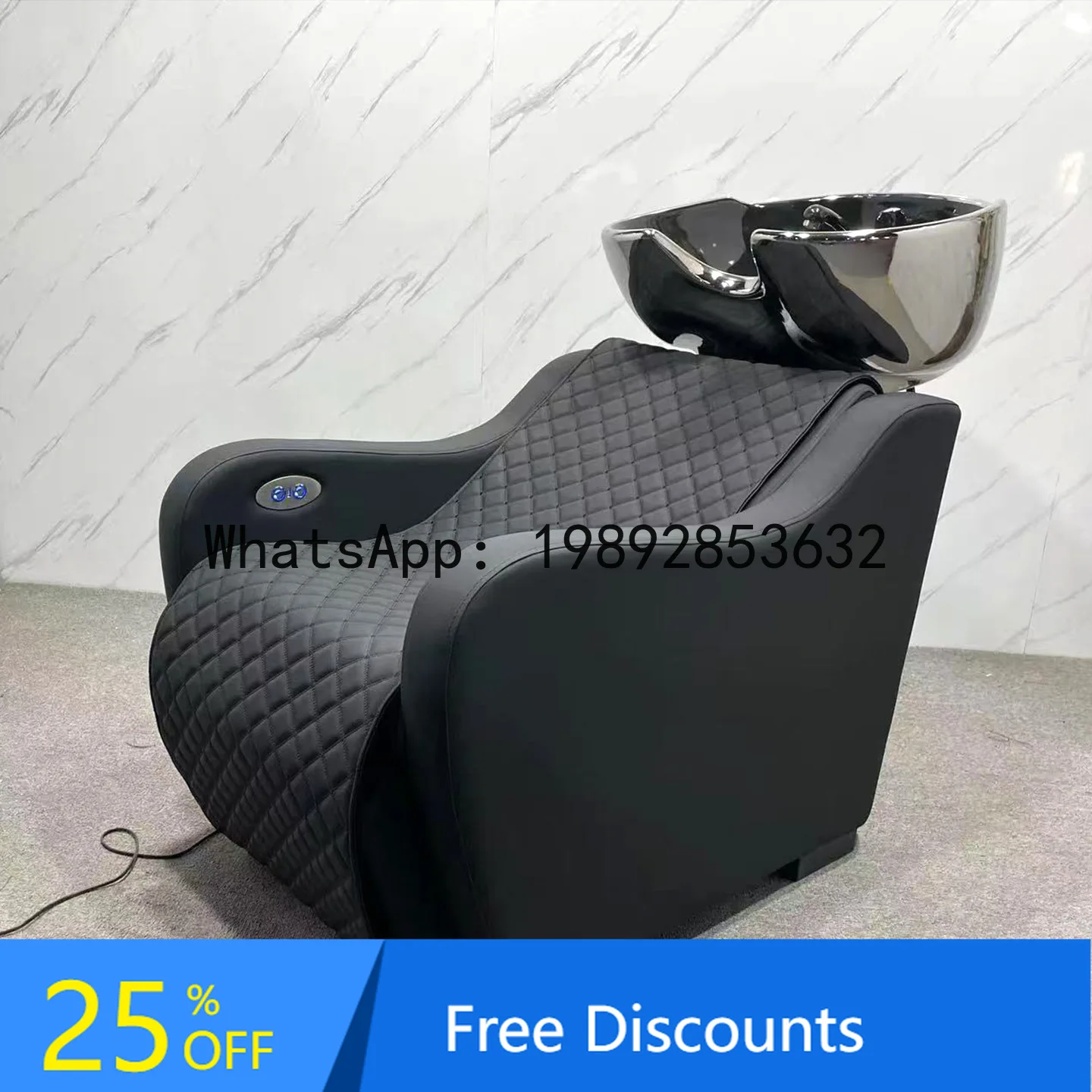 CZ Barber Shop Shampoo Bed Salon Special Semi-Reclining Ceramic Basin Shampoo Bed High-End Salon Electric Shampoo Bed