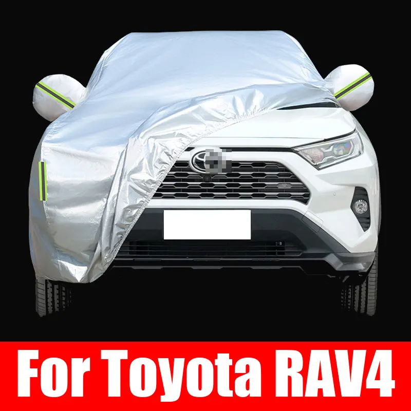 Car Sunshade Cover Outdoor Covers Snow Waterproof Dustproof Sun Shade Anti-UV For Rav4 XA30 XA40 XA50 2010 to 2024 Accessories