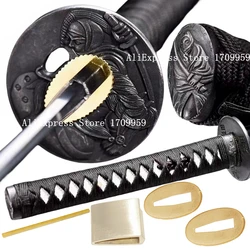 A Set Japanese Samurai Sword Katana/Wakizashi/Tanto Guard Fittings Alloy Tsuba/Menuki/Fuchi/Kashira/Handle/Habaki/Seppa