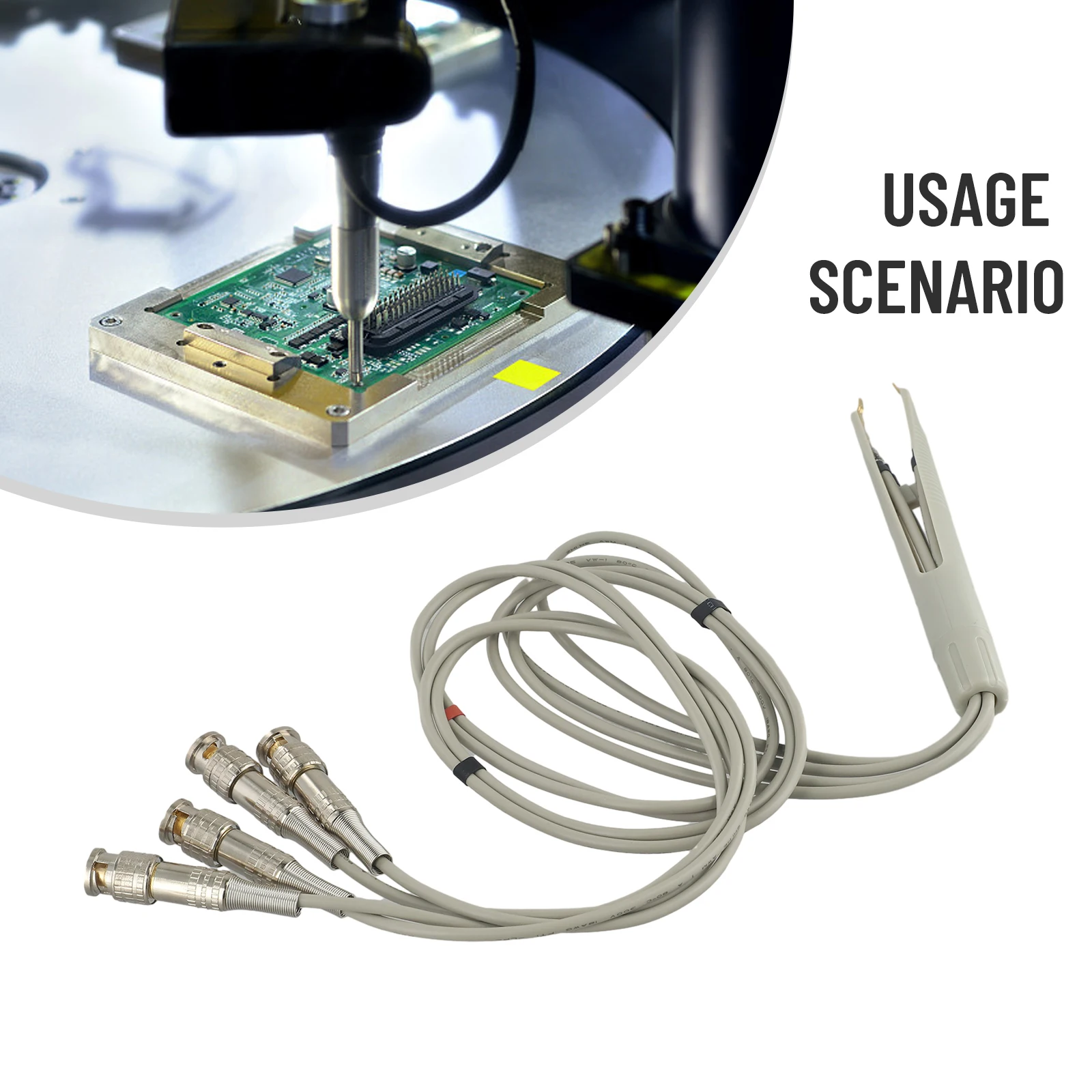 Extended Cable Easy To Use Power Testing Test Clip Convenient BNC LCR Digital Bridge Meter with Long 780mm Cable