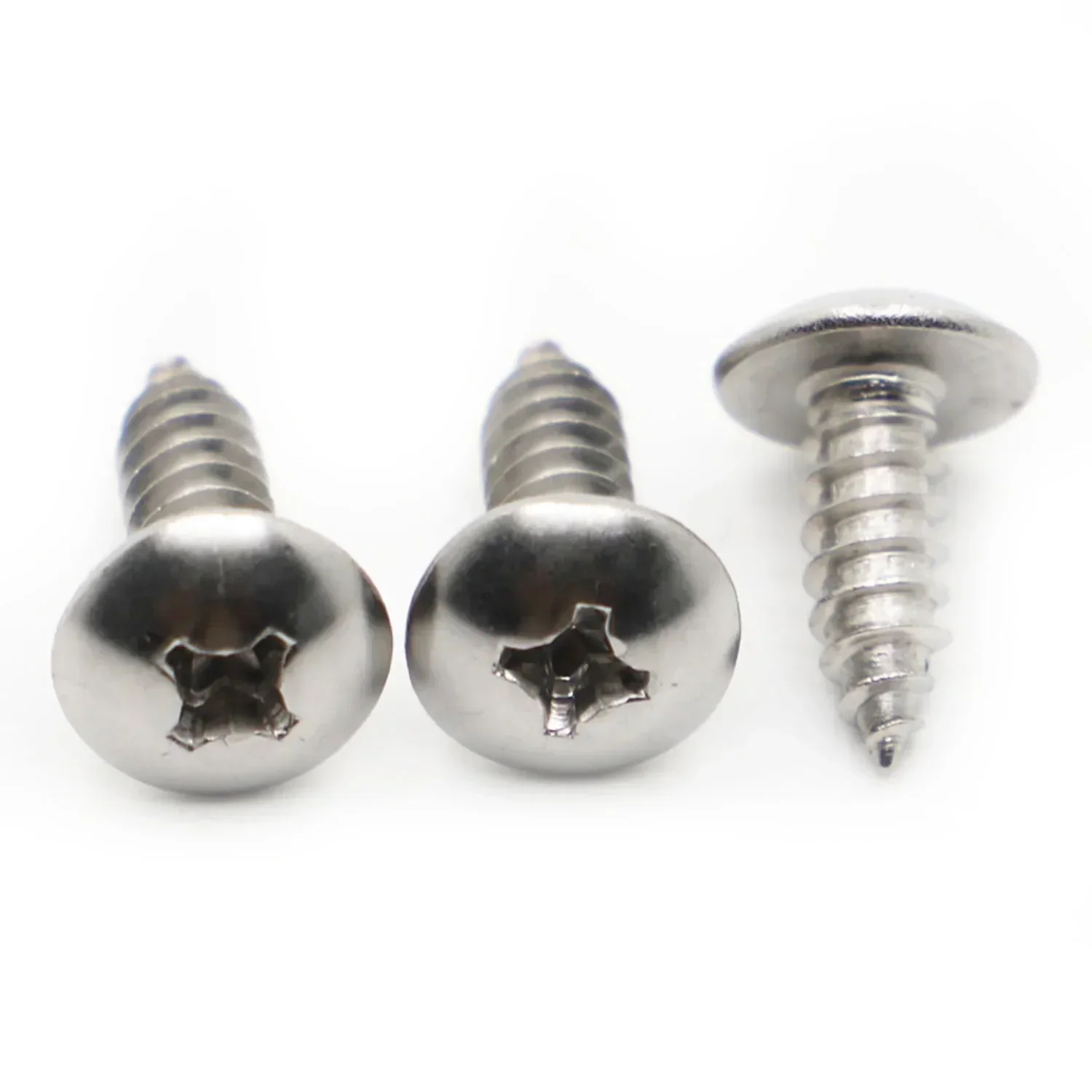 304 Stainless Steel Phillips Recessed Truss Head Self-tapping Screws Cross Mushroom Head Wood Screw M3 M4 M5 M6