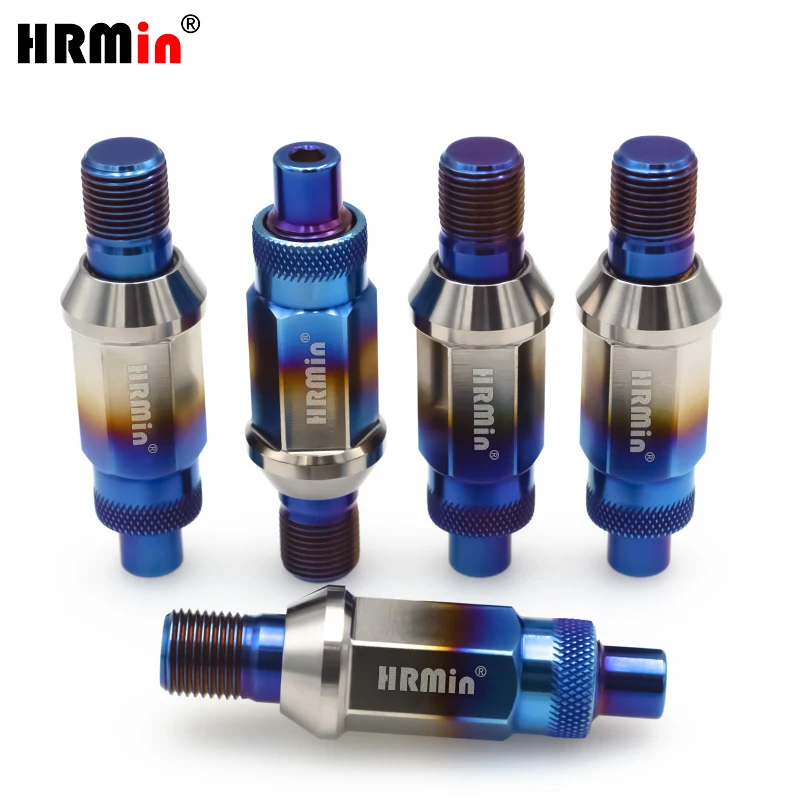 HRMin stud kits Gr.5 titanium 20pcs wheel stud M14*1.5*78mm with 20pcs Knurled wheel nut M14*1.5*48mm for refitted VW AUDI