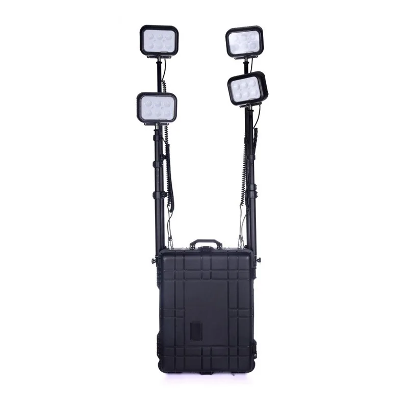 

Portable mobile lighting system, safe mobile lighting system box light