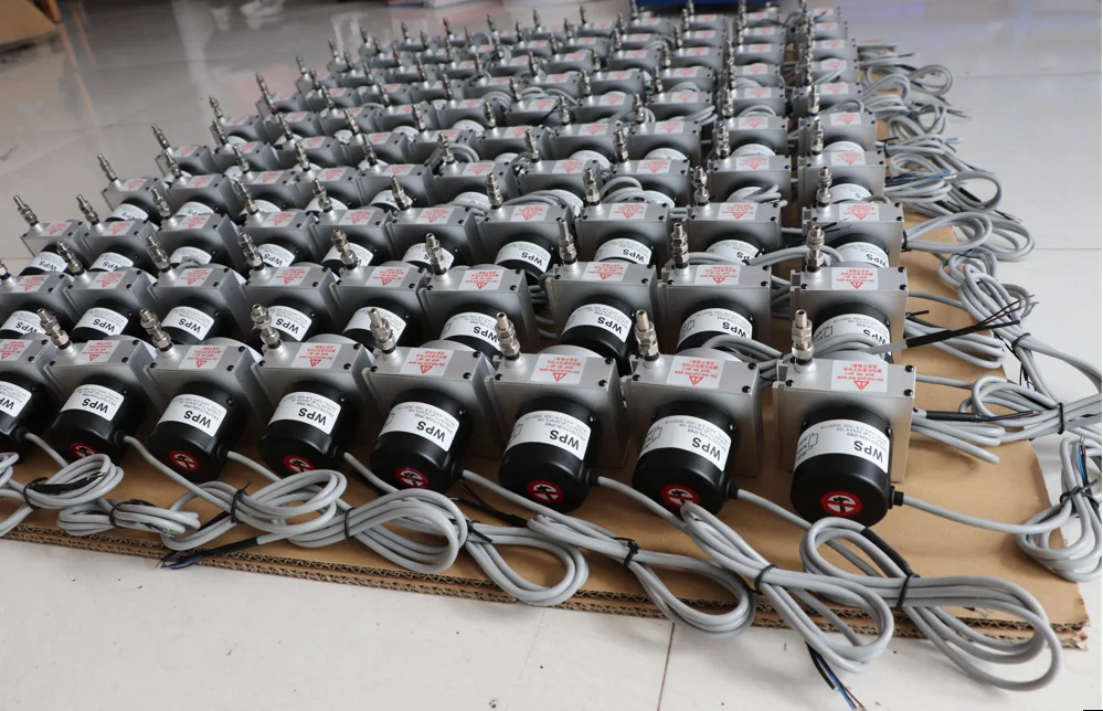 2500mm Range Draw Kawat Sensor Posisi Perpindahan Tali Encoder String Pot Tipe Potensiometer