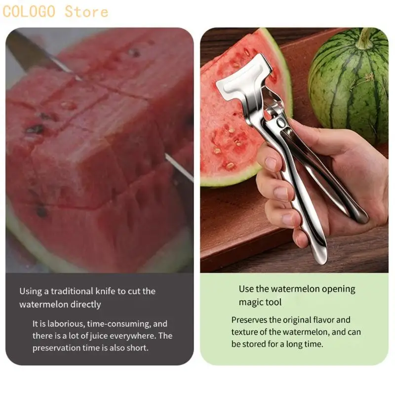 Professional Watermelon Fork with Extended Handle Watermelon Opener Cutting Tool for Home and Commercial Use D0LD