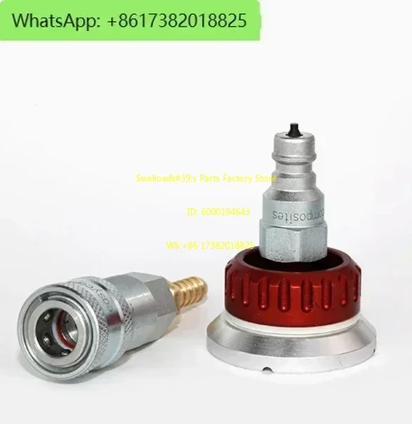 Self Sealing Metal Vacuum Valve Nozzle Reusable Vacuum Bag Connector for Prepreg Vacuum Process Carbon Fiber Resin Infusion