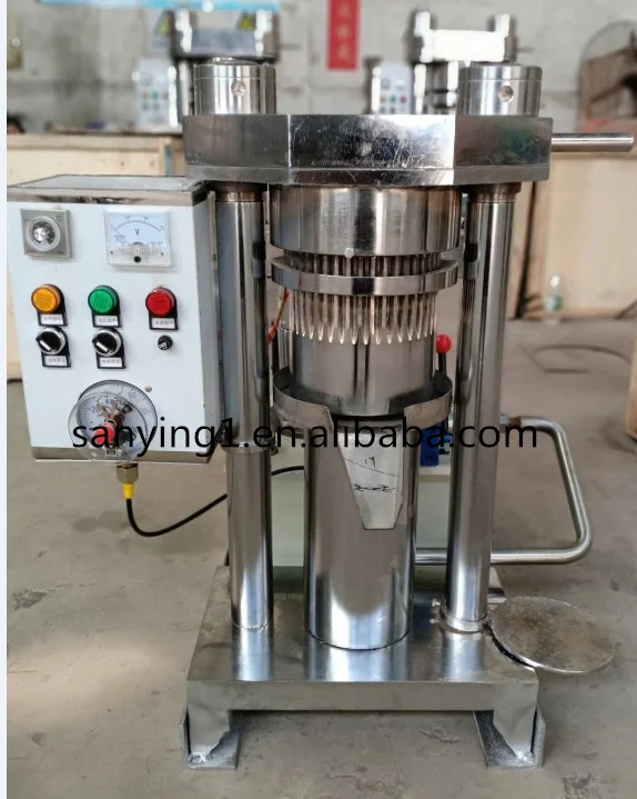 SANYING 150 Commercial Vertical Hydraulic Oil Press Coconut Avocado Sesame Oil Automatic Oil Press Machine