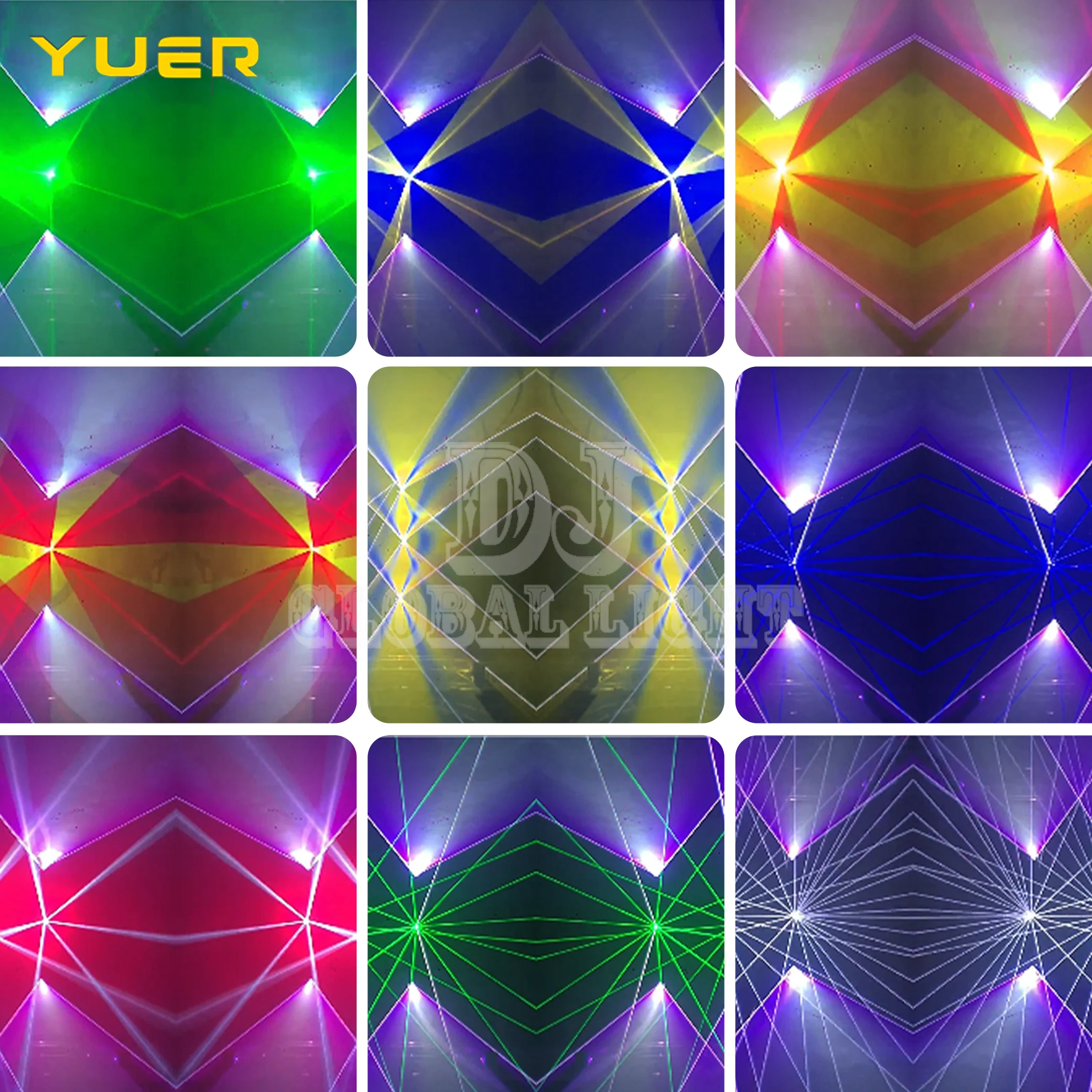 10W RGB 40KPPS ILDA Laser Light 3D Animation Beam Scanner High Quality for DJ Disco Party bar club Christmas Festival Show