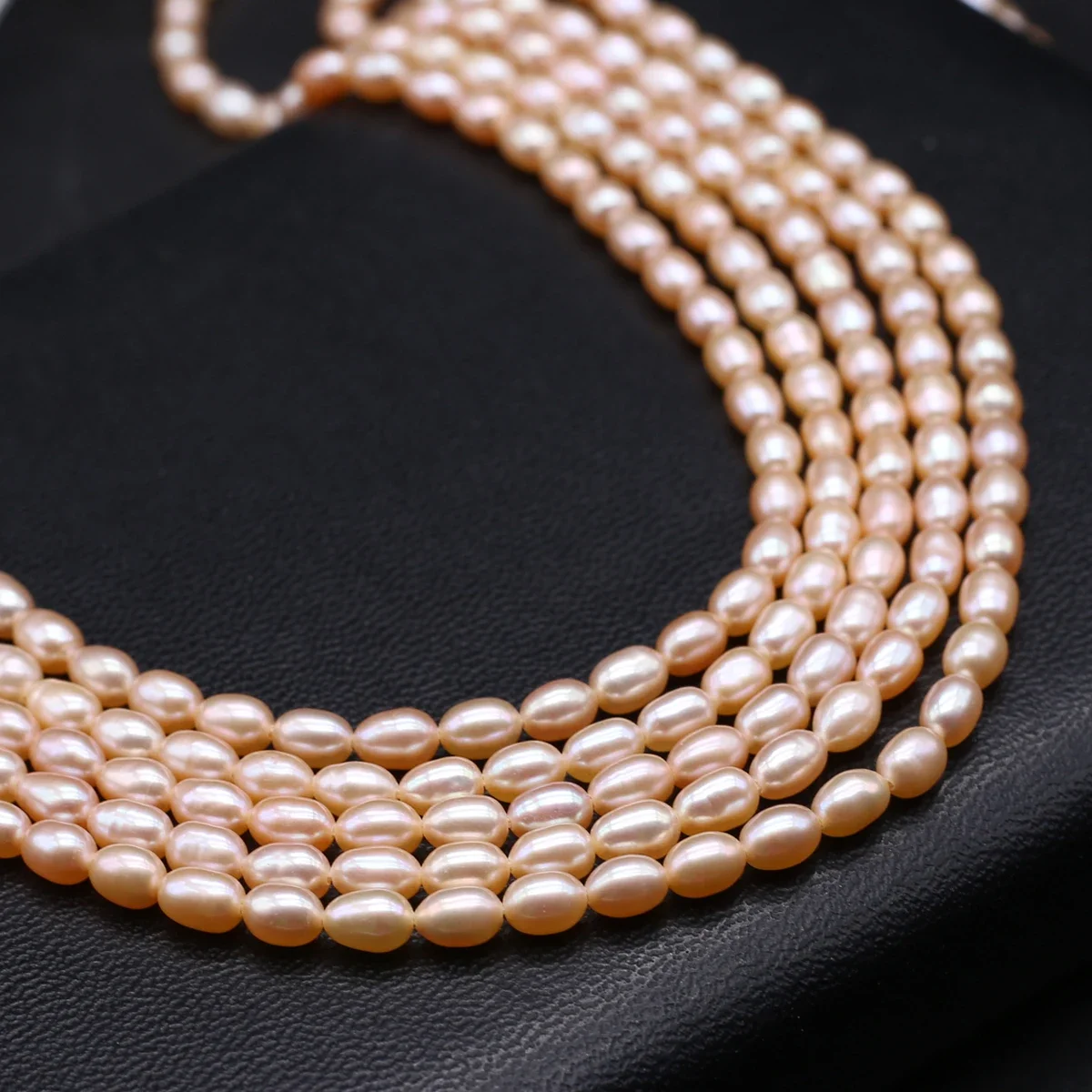 

1string Natural Freshwater Cultured Pearl Beads High Quality Rice Shape Smooth Bead for Jewelry Making DIY Necklace Bracelets