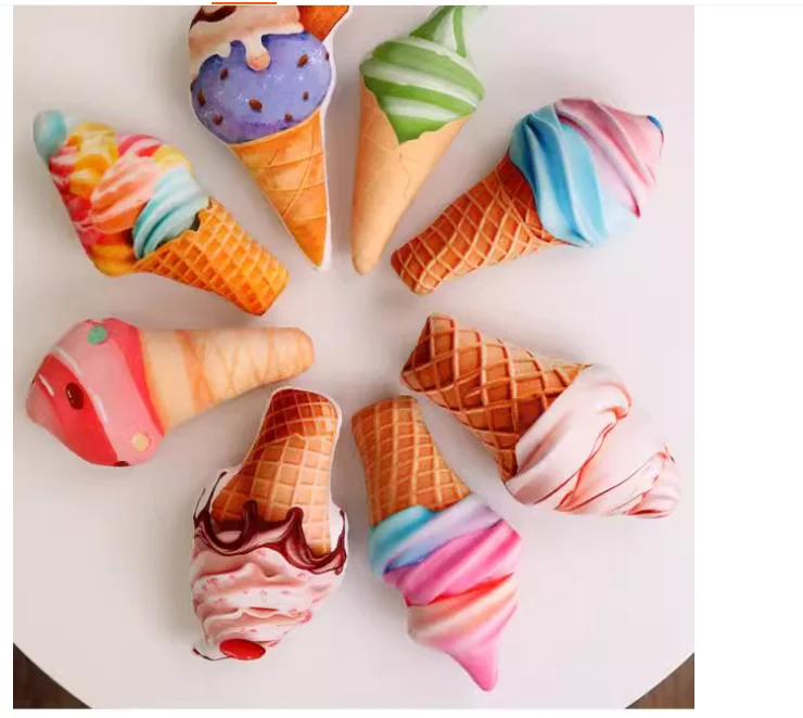 

New cute20cm ice cream cone ice cream pillow For Children Birthday Gift