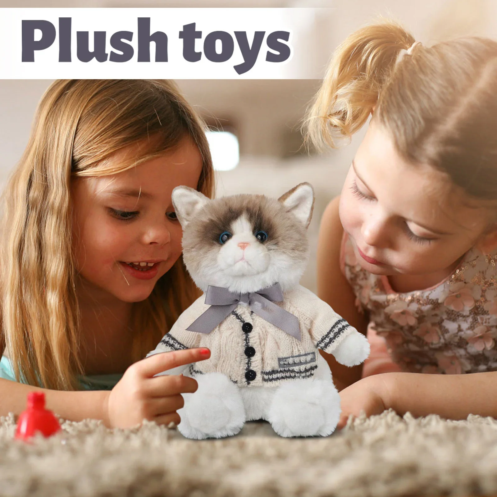 

Folklore Cat Plush Folklore Album Cardigans Plush Cat Toy Doll Stuffed Animal Soft Toy Kids Birthday Gift