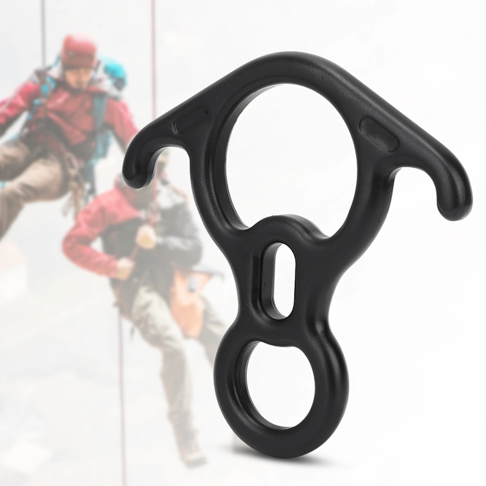 Adea50kn Ox Horn 8-shaped Ring Carabiner Descender Aerial Work Climbing Equipment Climbing Carabiner Climbing Equipment