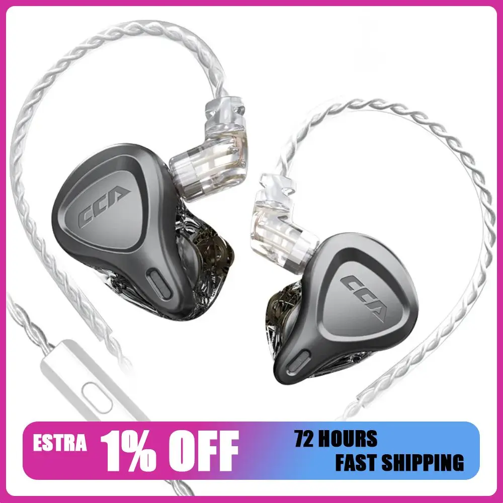 

CCA CSN наушники проводной HiFi стерео бас звук гибридный 1DD + 1BA драйвер игровая гарнитура 2-контактный съемный кабель наушники-вкладыши