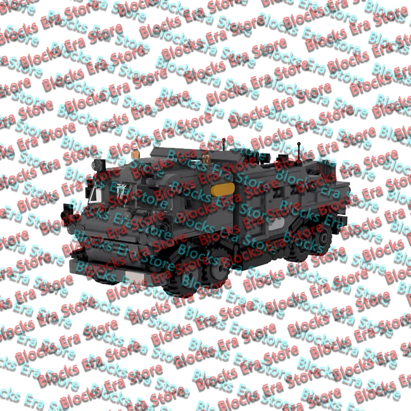 QWERT Military Armored Truck Model MOC Building Bricks War Equipment Style Modular Technology Gifts Holiday Assemble Toys Suit