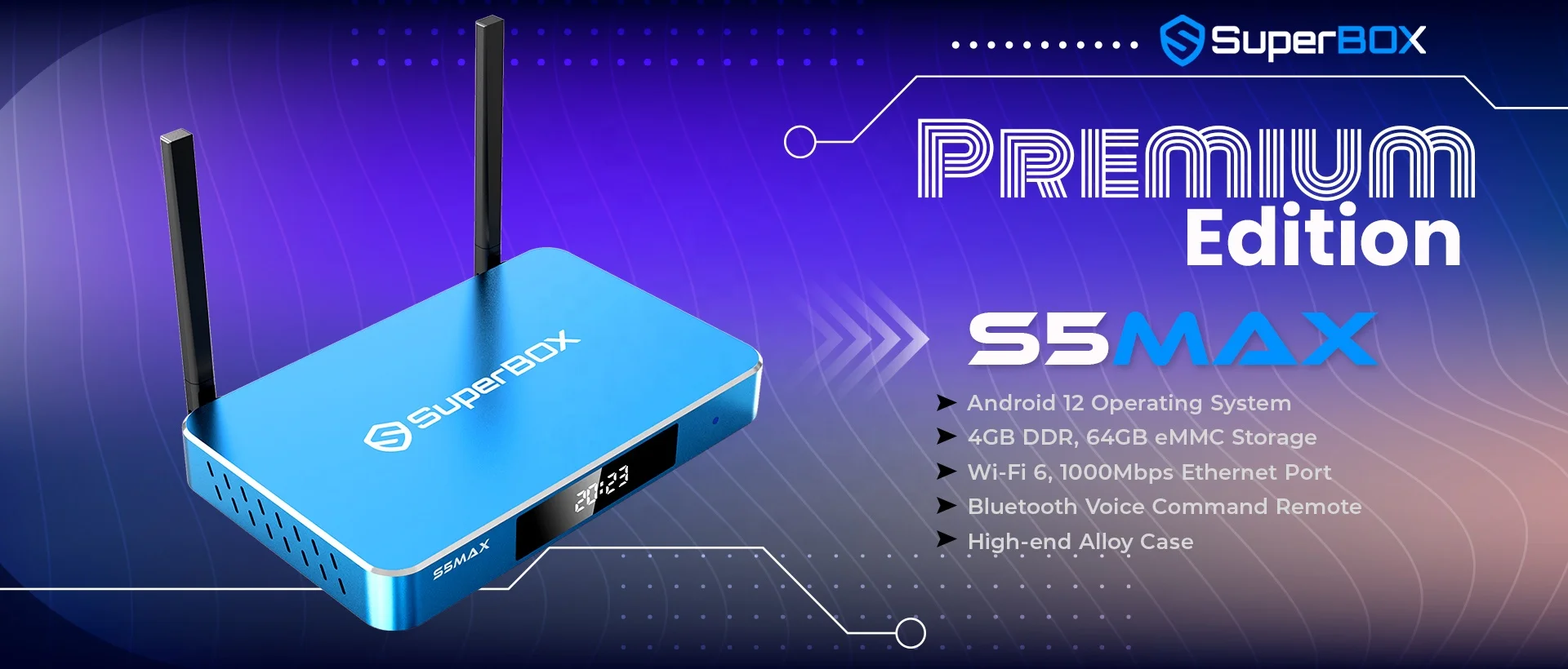 Popular IPTV Superbox S5 Max Android Tv Box Vs S4 Pro S3 Pro