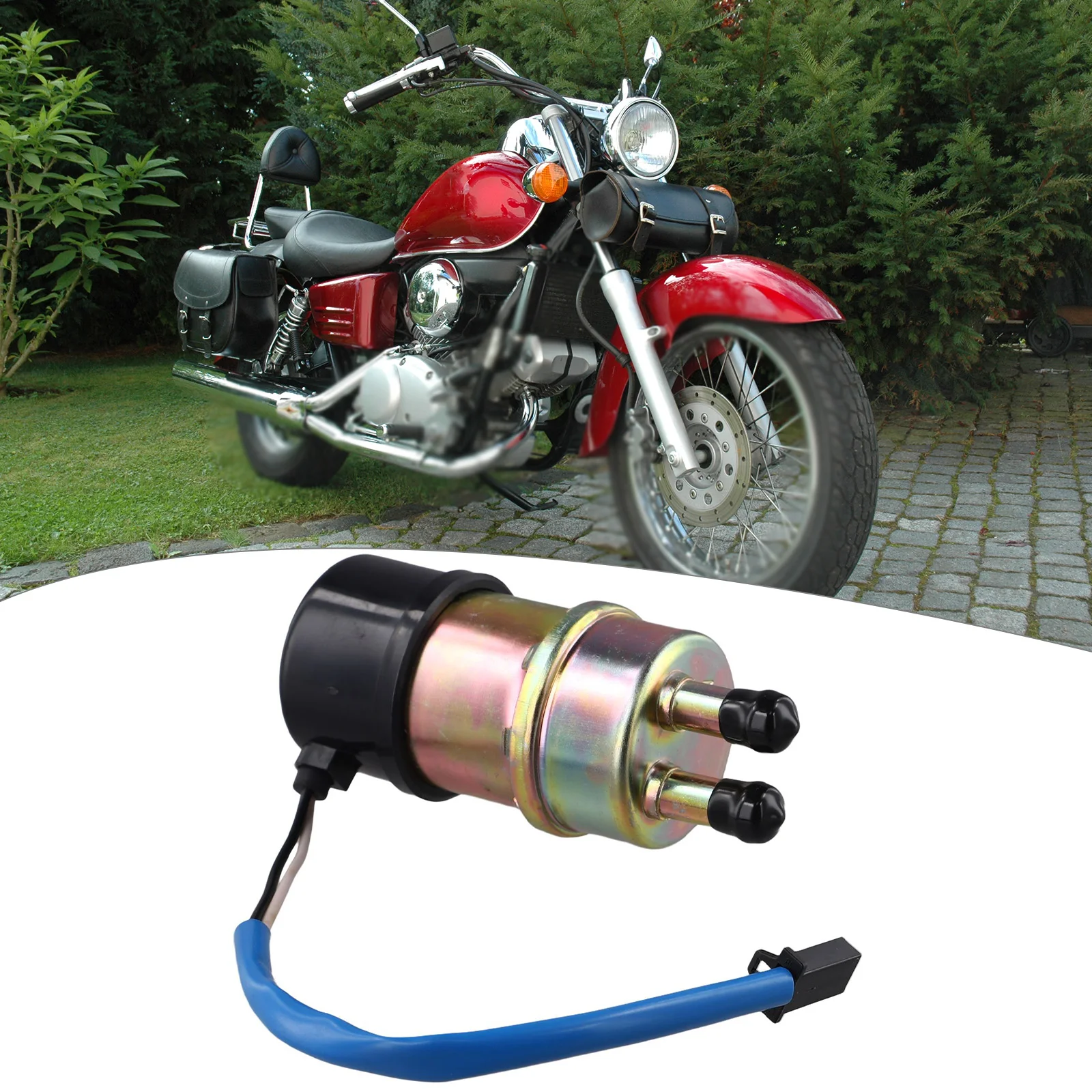 

Электрический топливный насос с прямой заменой, как на фотографии, прямая замена, диаметр входа 10 мм для VT750C для VT750CD