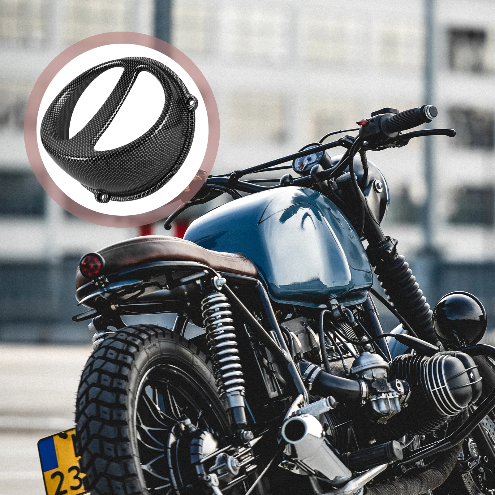 

Motorcycle Air Intake Cover Scooter Engine Cooling Fan Cap ABS Inlet Scoop Jog50 90 ZX Pig Nose Carbon Fiber Style Easy