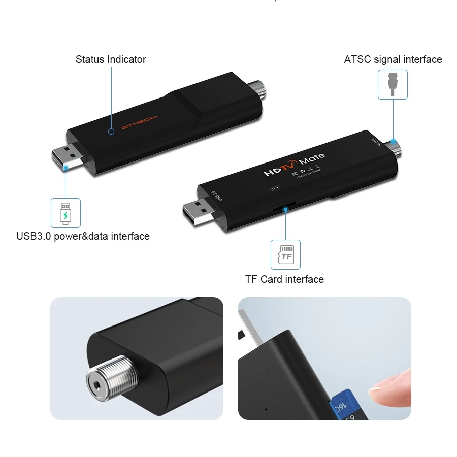 موسع GTMEDIA-لاسلكي متوافق مع HDMI لأجهزة الكمبيوتر المحمول ، الكمبيوتر ، الهاتف الذكي ، جهاز عرض HDTV ، iOS ، إشارة ATSC3.0 متوافقة