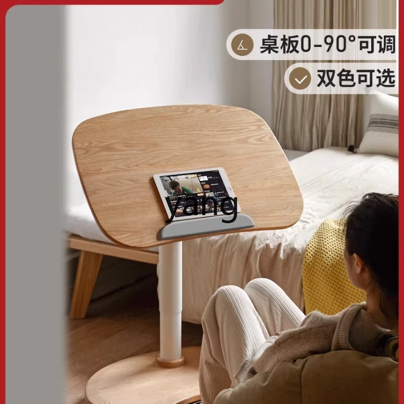 

tgf Solid Wood Home Study Room Lifting Study Desk Mobile Computer Desk Simple Adjustable Small Table