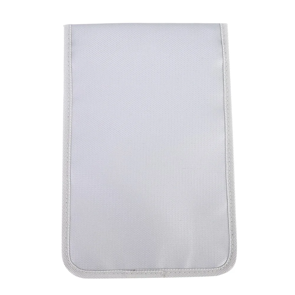 

27x17.5cm Fireproof Bag Vertical Fireproof Fireproof Storage Bag Double-zipper Moistureproof Moistureproof Bag Travel Use