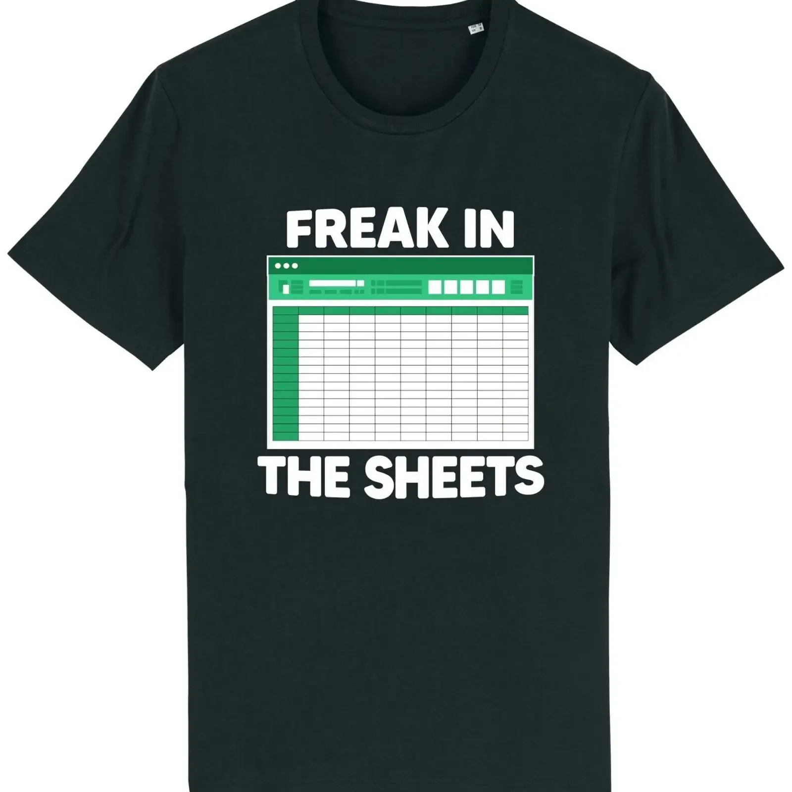 Freak in the sheets t shirt funny excel spreadsheet accountant gift idea vintage Washed graphic Slightly Stylish Unisex