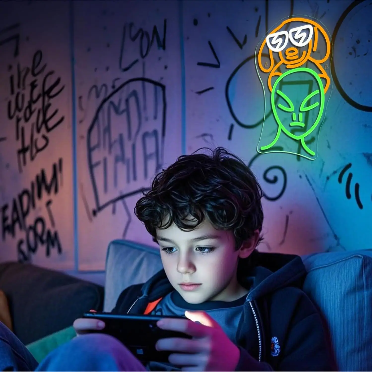 

Alien Dachshund Neon Sign LED lights Funny Dog Stuff light Signs for Men Cave Wall Art Decor Game Room Bedroom Party Boys Girls