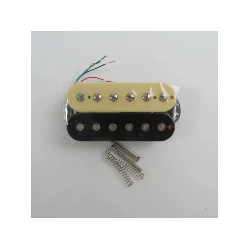 Black Humbucker Pickup Set Double Coil Neck Bridge Pickups for LP Style Electric Guitar Parts Zebra