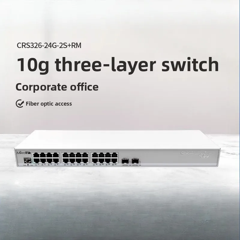 CRS326-24G-2S+RM 24-port Gigabit Fiber Switch Network Management ROS Dual System
