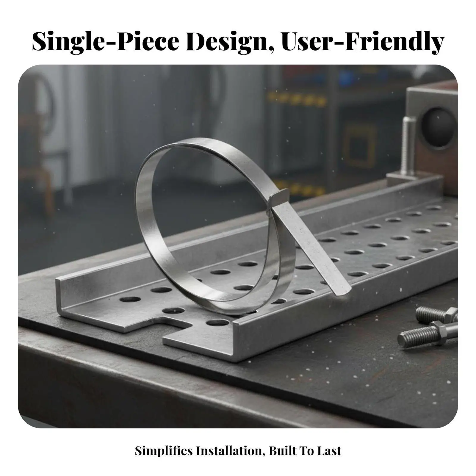 Heavy Duty Metal Cable Ties Stainless Steel Straps Self Locking Design for Industrial Use Bundle Hoses Wires Conduits