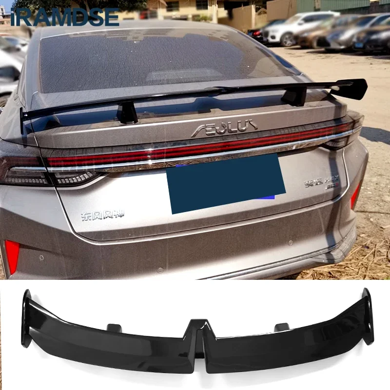 Spoiler for DongFeng Shine Max Rear Wing 2021-2023 Type W ABS Material Glossy Black Tail Fin Accessories