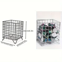 Panier de rangement pour bureau, 1 pièce, panier de rangement multifonctionnel, panier à étagère 5