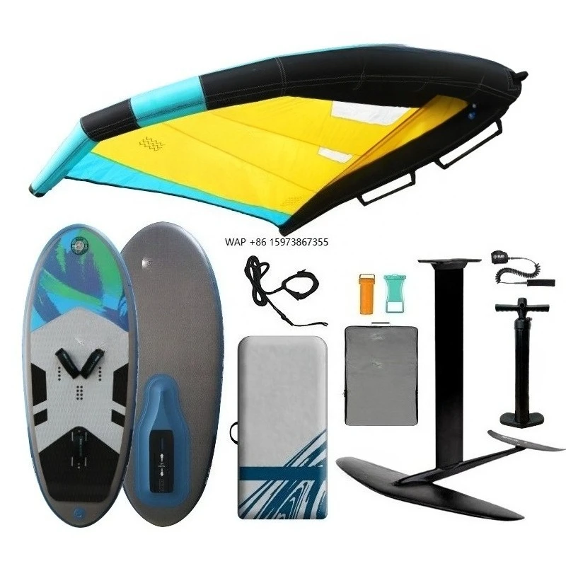 

ESUP Inflatable Foilboard Hydrofoil Surf Board with Carbon Fiber Wing Lightwind SUP Wingfoil Board Drop Stitch Material