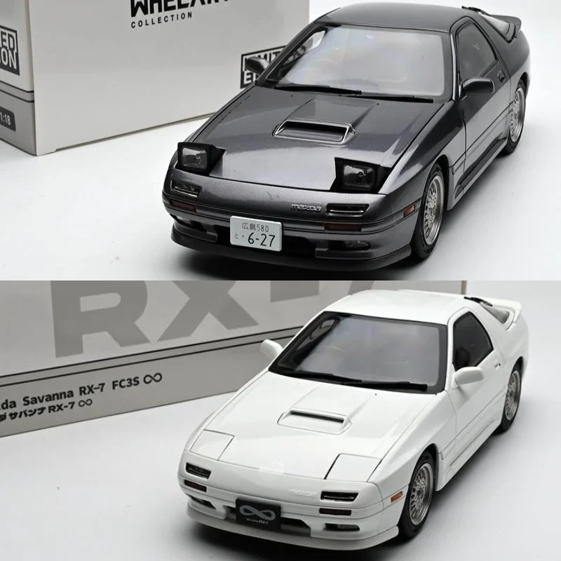 Diecast Whelart 1:18 Scale Mazda RX7 FC3S Alloy Car Model