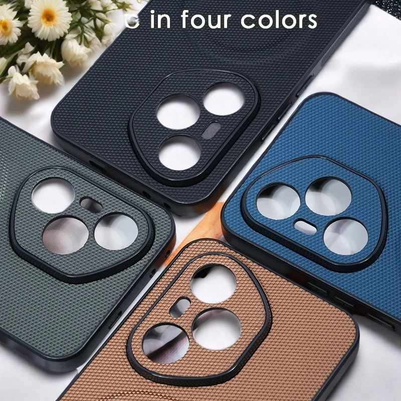 

Mushang Leather Texture Built-in Magnetic Phone Case Compatible with Honor 400 PRO Honor Magic 7pro